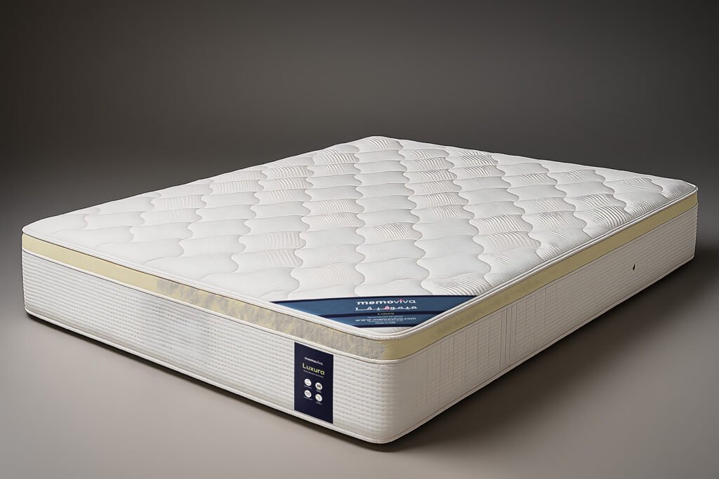 Memoviva Luxura Euro-top cooling gel memory foam mattress – studio product shot