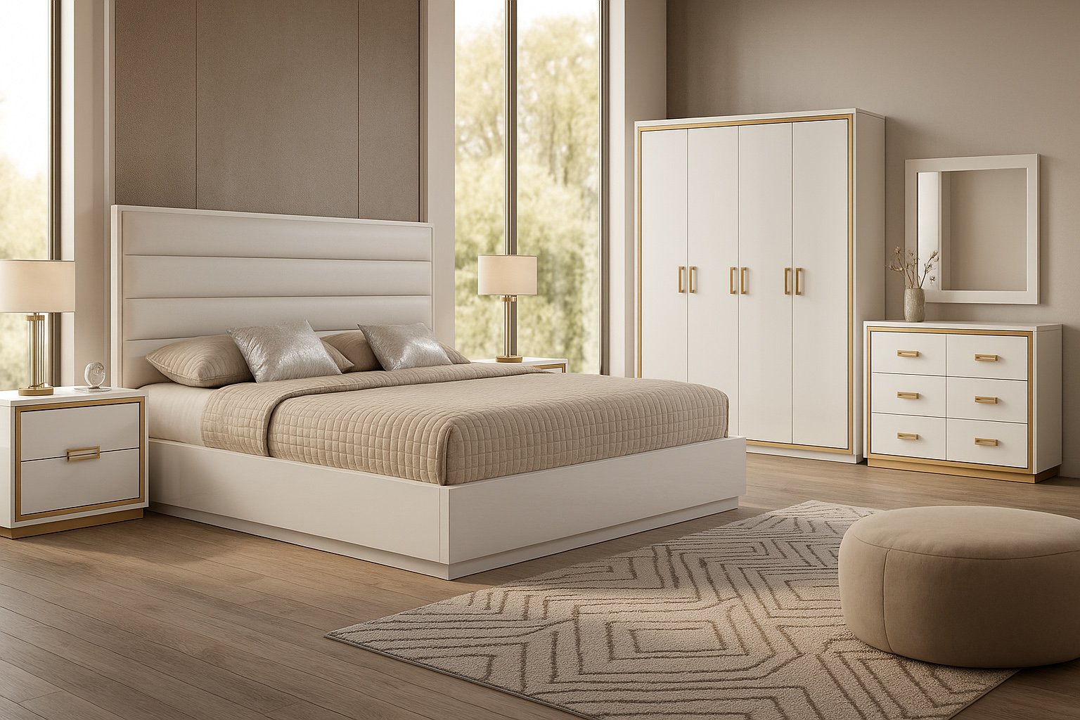 memoviva-Ivory-Luxe-bedroom-set Ivory Luxe Bedroom Set - Image 1